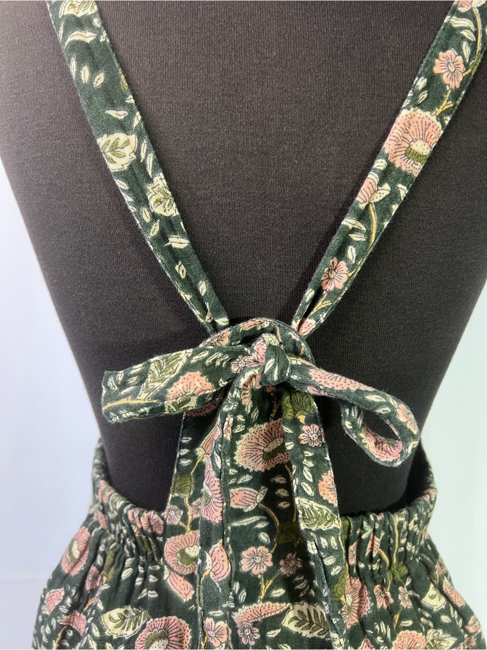 Natural Life Dakota Tie Back Mini Dress - M - overall style sleeveless floral - Picture 8 of 10